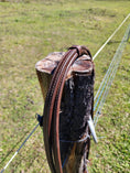 Load image into Gallery viewer, Bling & Speed Double Stitched Weighted Leather Split Reins