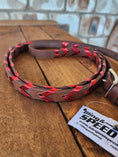 Load image into Gallery viewer, Laced Barrel Reins - Metallic Red