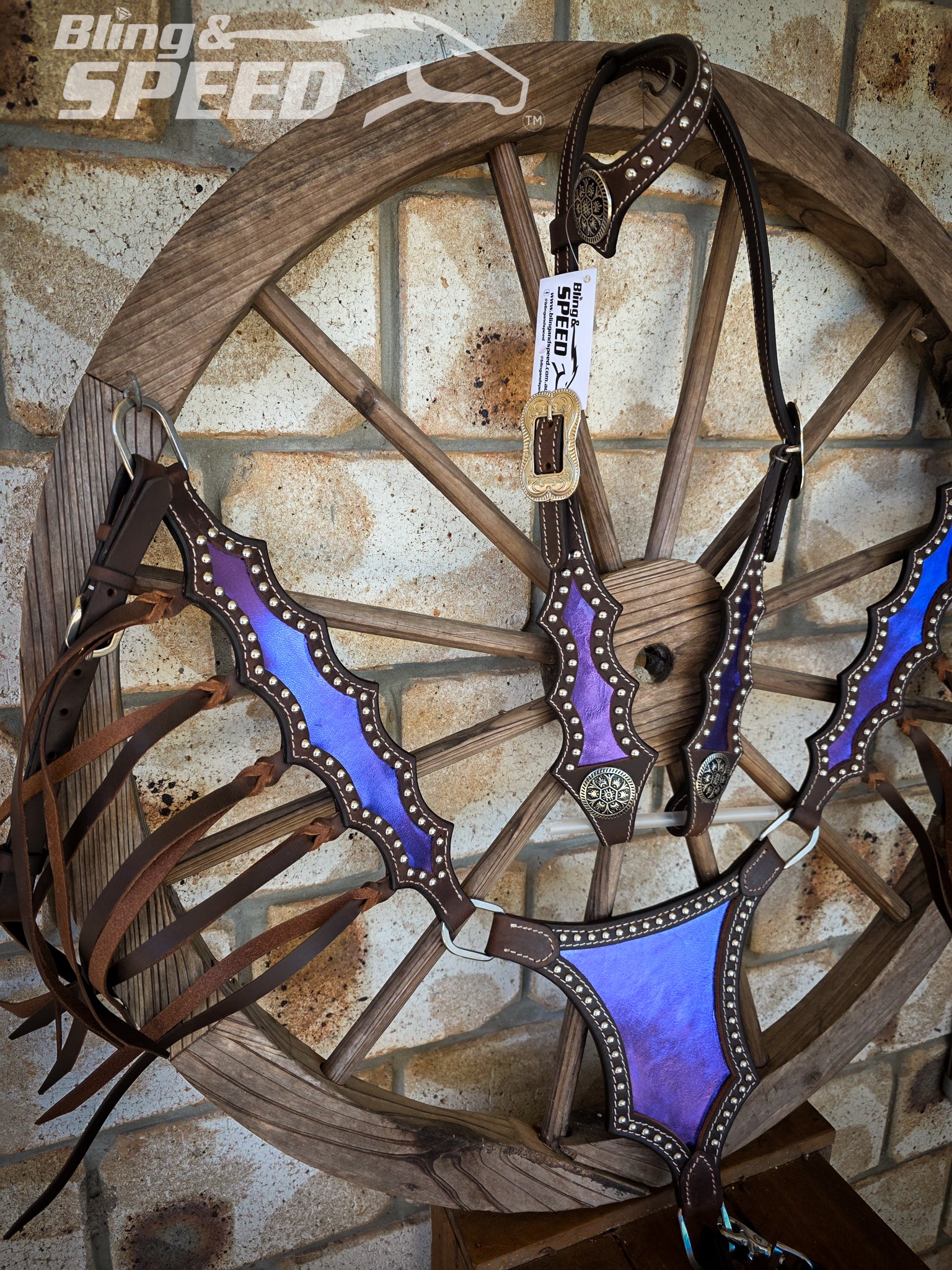 Metallic Purple Inlay Tack Set