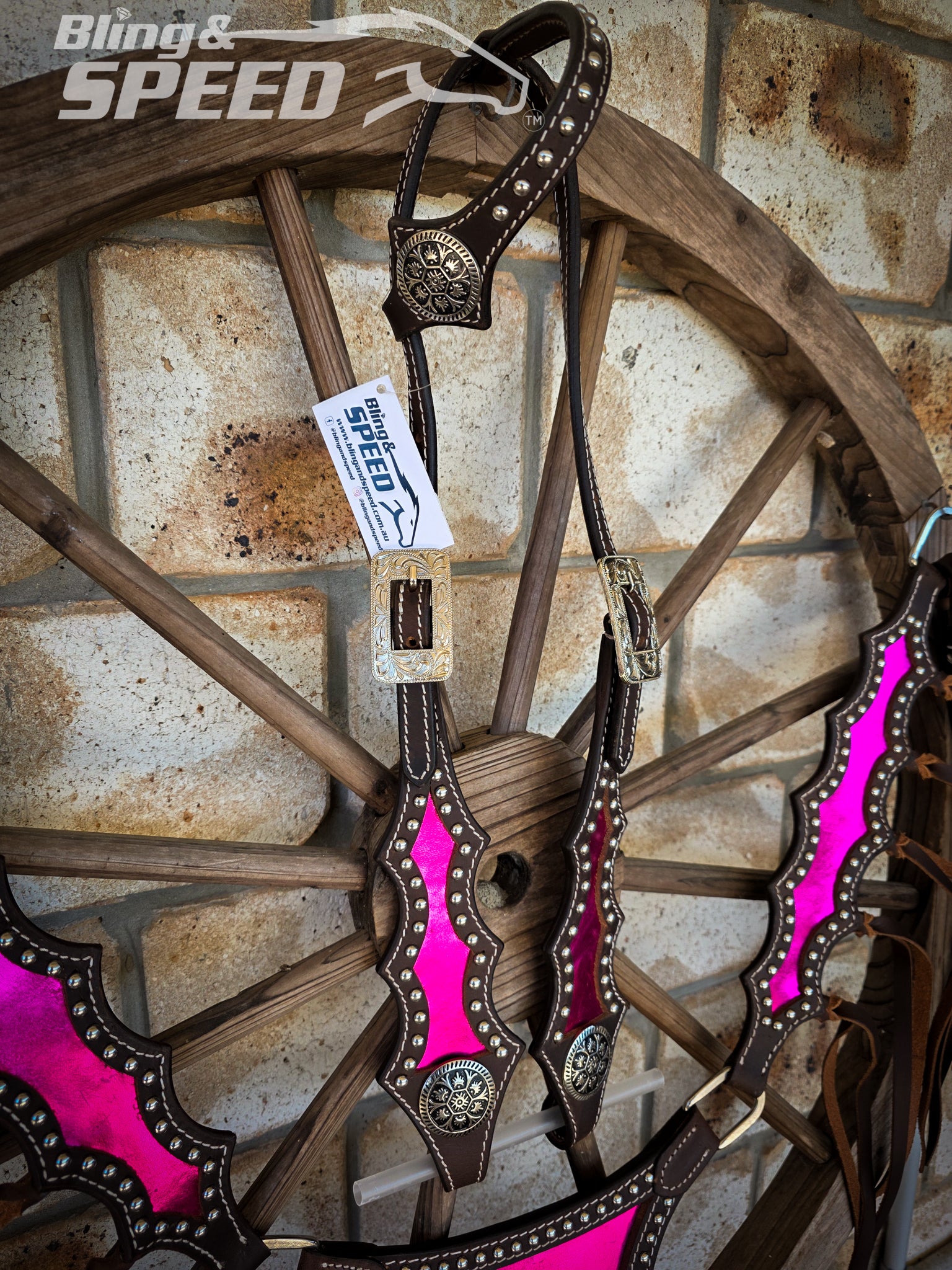 Metallic Pink Inlay Tack Set
