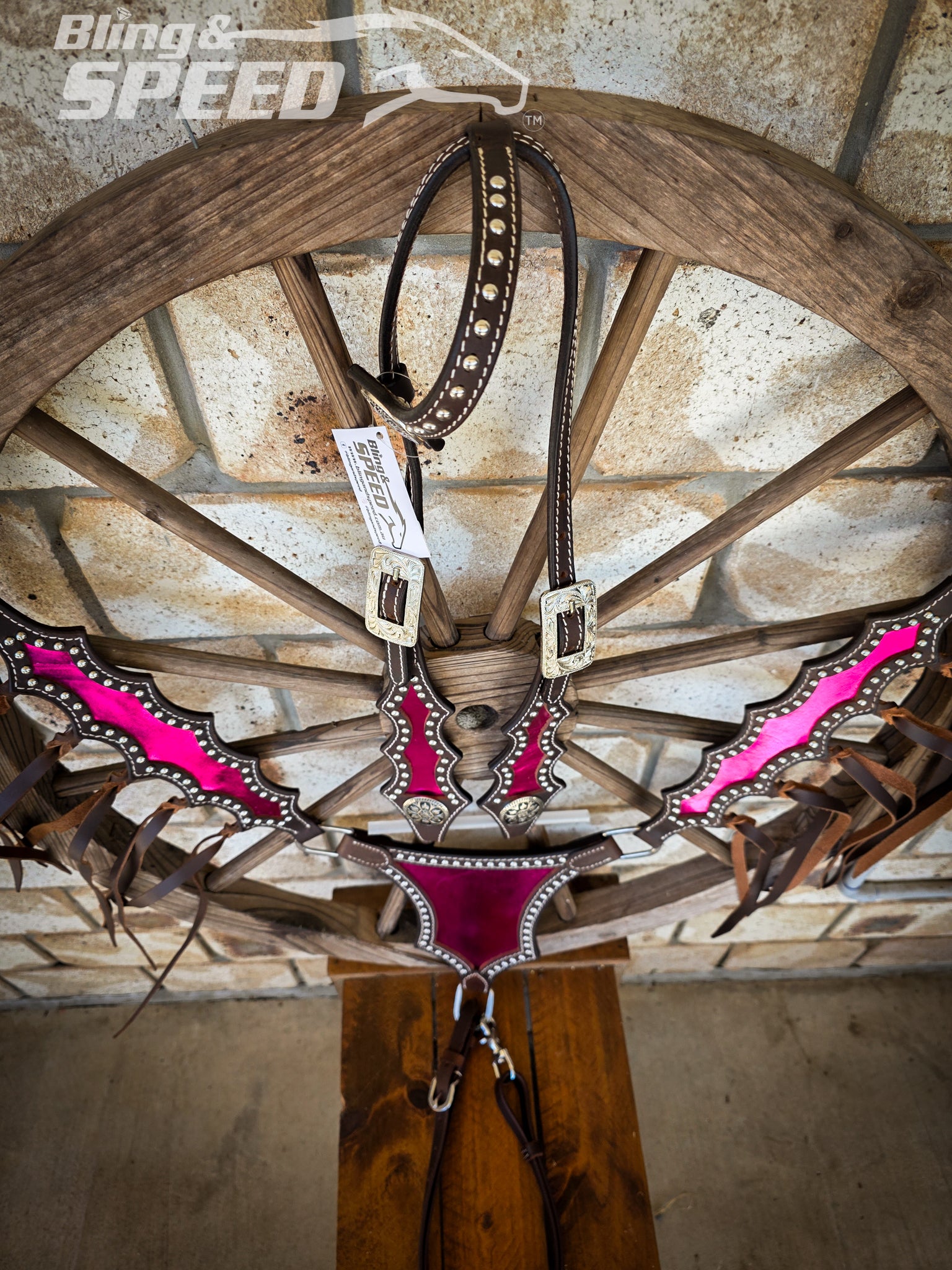 Metallic Pink Inlay Tack Set