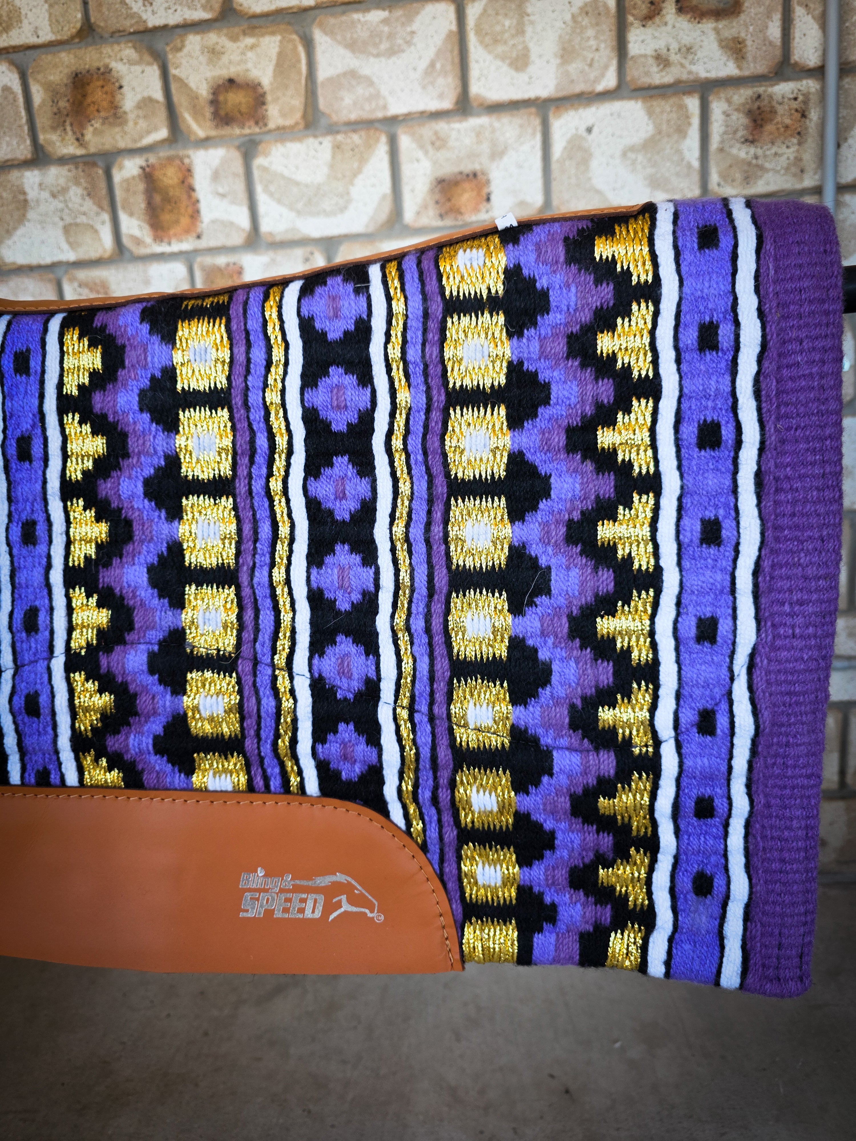 46. Violet Unicorn Saddle Pad