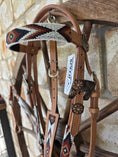 Load image into Gallery viewer, Beaded Outback Breastcollar, Bridle and Wither strap Set