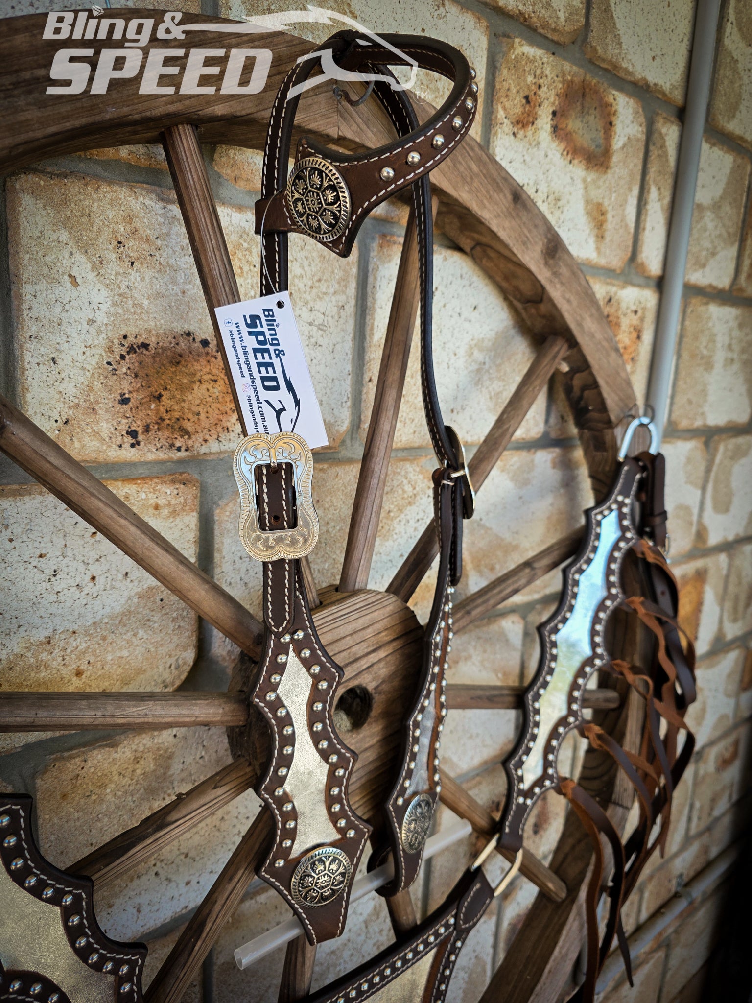 Metallic Silver Inlay Tack Set