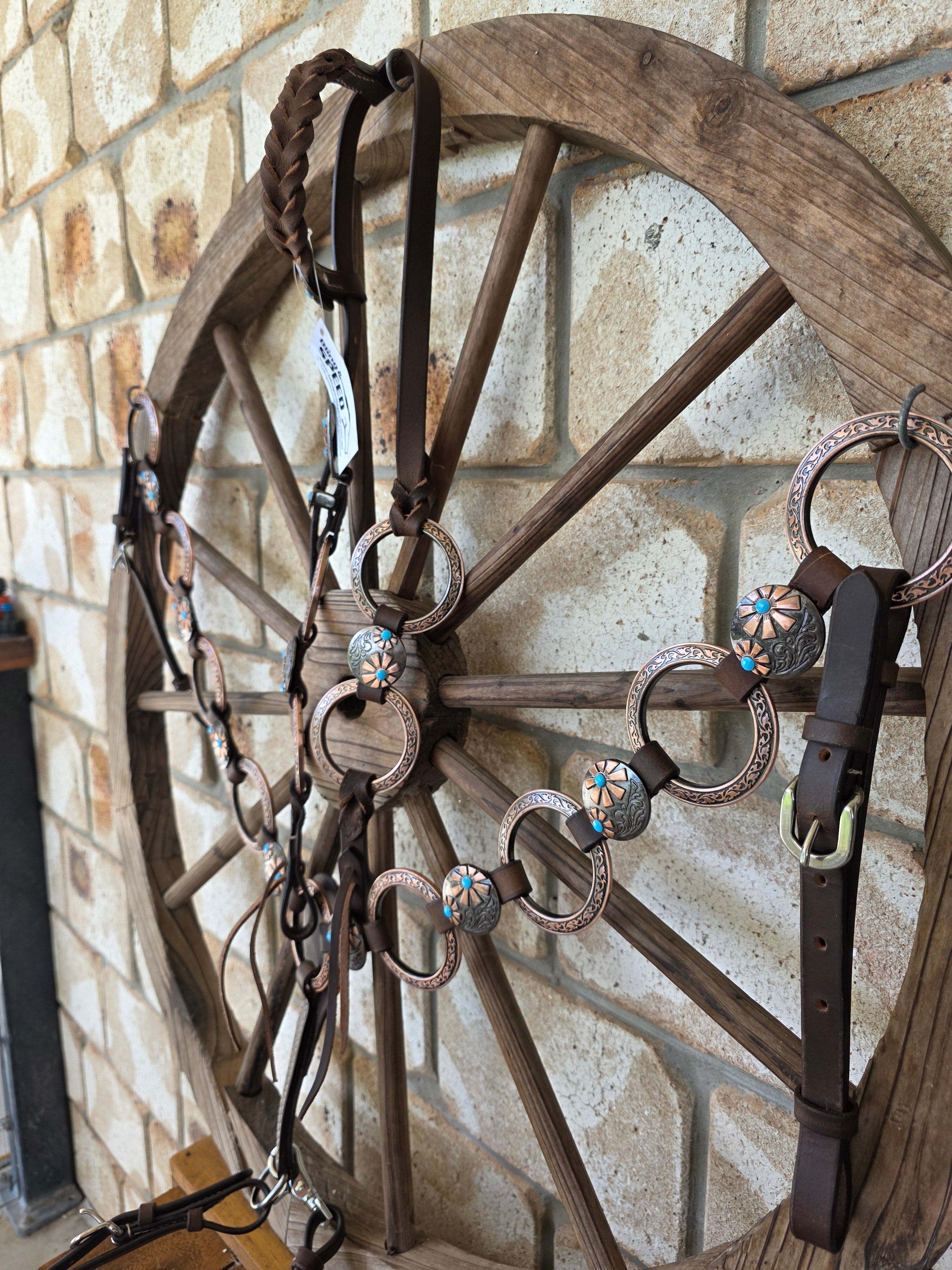 Bling & Speed Ring Tack Set Copper Flower