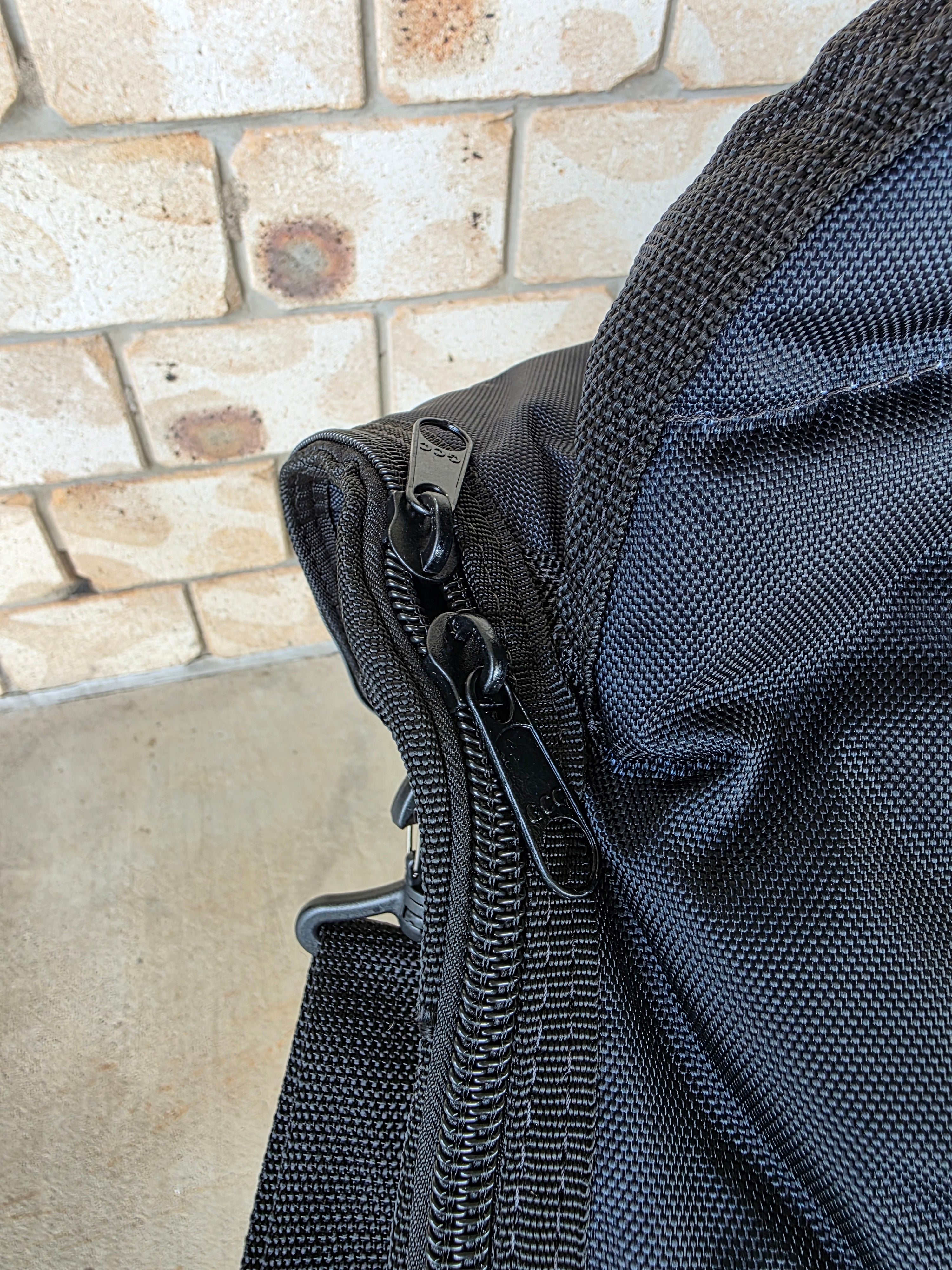 Quilted Saddle Bag - Black