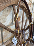 Load image into Gallery viewer, White Buckstitch Leather Halter