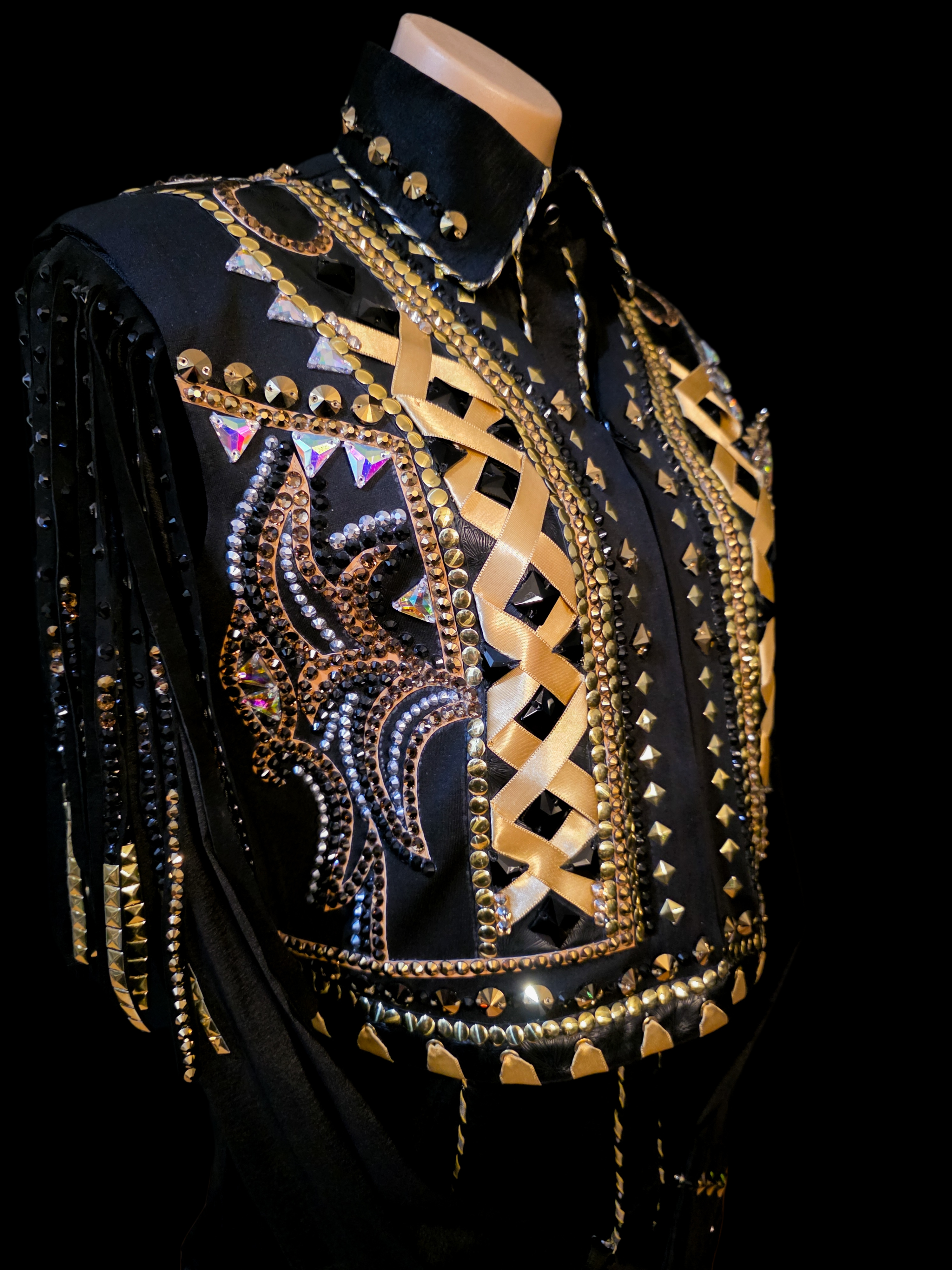 Black Crown - Western Show Shirt & Vest Set