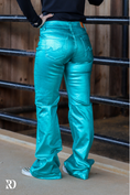 Load image into Gallery viewer, Turquoise Metallic Signature Trouser