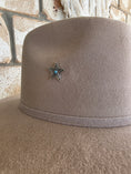 Load image into Gallery viewer, Turquoise Hat and Star - Enamel Hat Pin