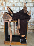 Load image into Gallery viewer, Neoprene Leather Mix Barrel Racing Saddle - NLBR1