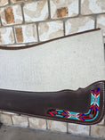 Load image into Gallery viewer, Full Wither Relief Merino Wool Felt Saddle Pad - Beaded White