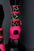 Load image into Gallery viewer, MEDIUM H20 Front & Rear Set with Cheetah Hide Straps Support Boots with Bells - Medium (7873221755118)