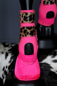 Load image into Gallery viewer, MEDIUM H20 Front & Rear Set with Cheetah Hide Straps Support Boots with Bells - Medium (7873221755118)