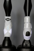 Load image into Gallery viewer, White H20 Custom Sparkle Leather Strap Support Boots (7883410473198)