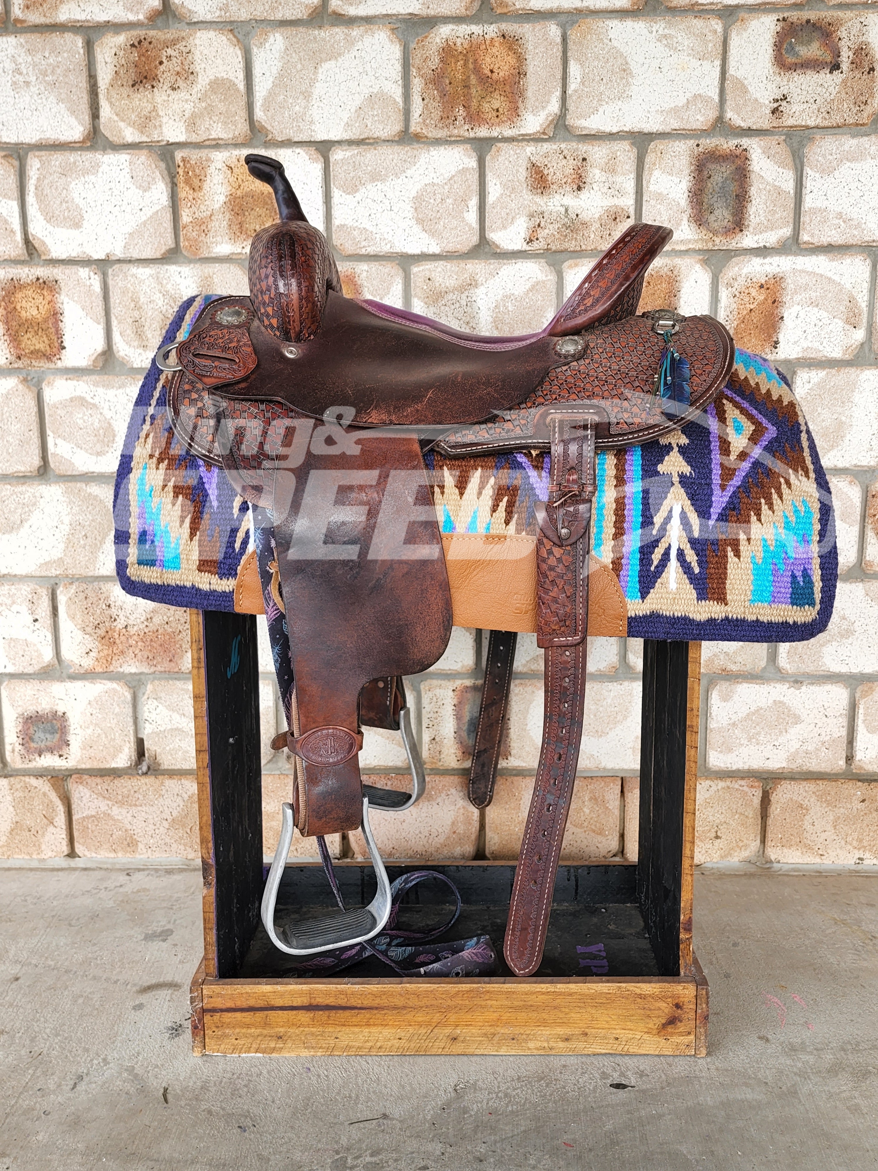 16 "Aztec Purple" Saddle Pad (7873219690734)
