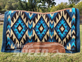 Load image into Gallery viewer, 20. "Navajo Teal" Unicorn Saddle Pad (7873219723502)