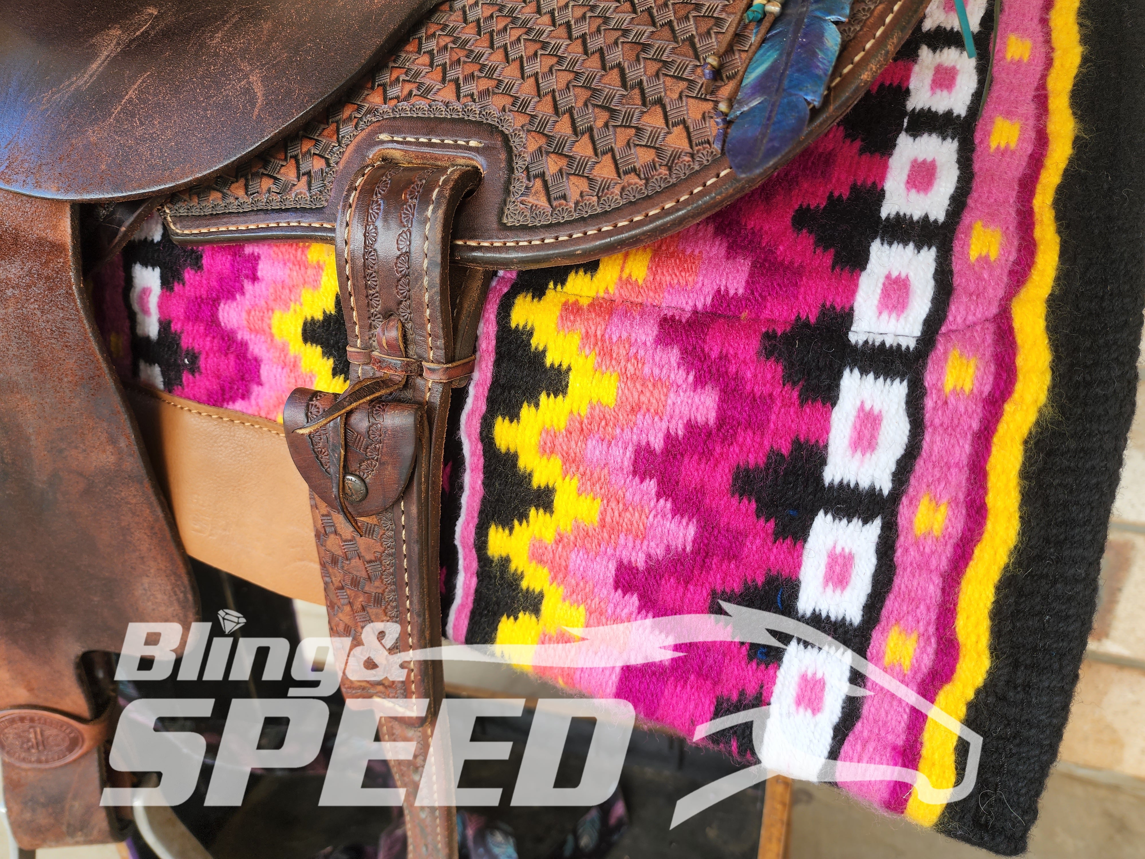 30. "Winter Sunset" Unicorn Saddle Pad (7873219428590)