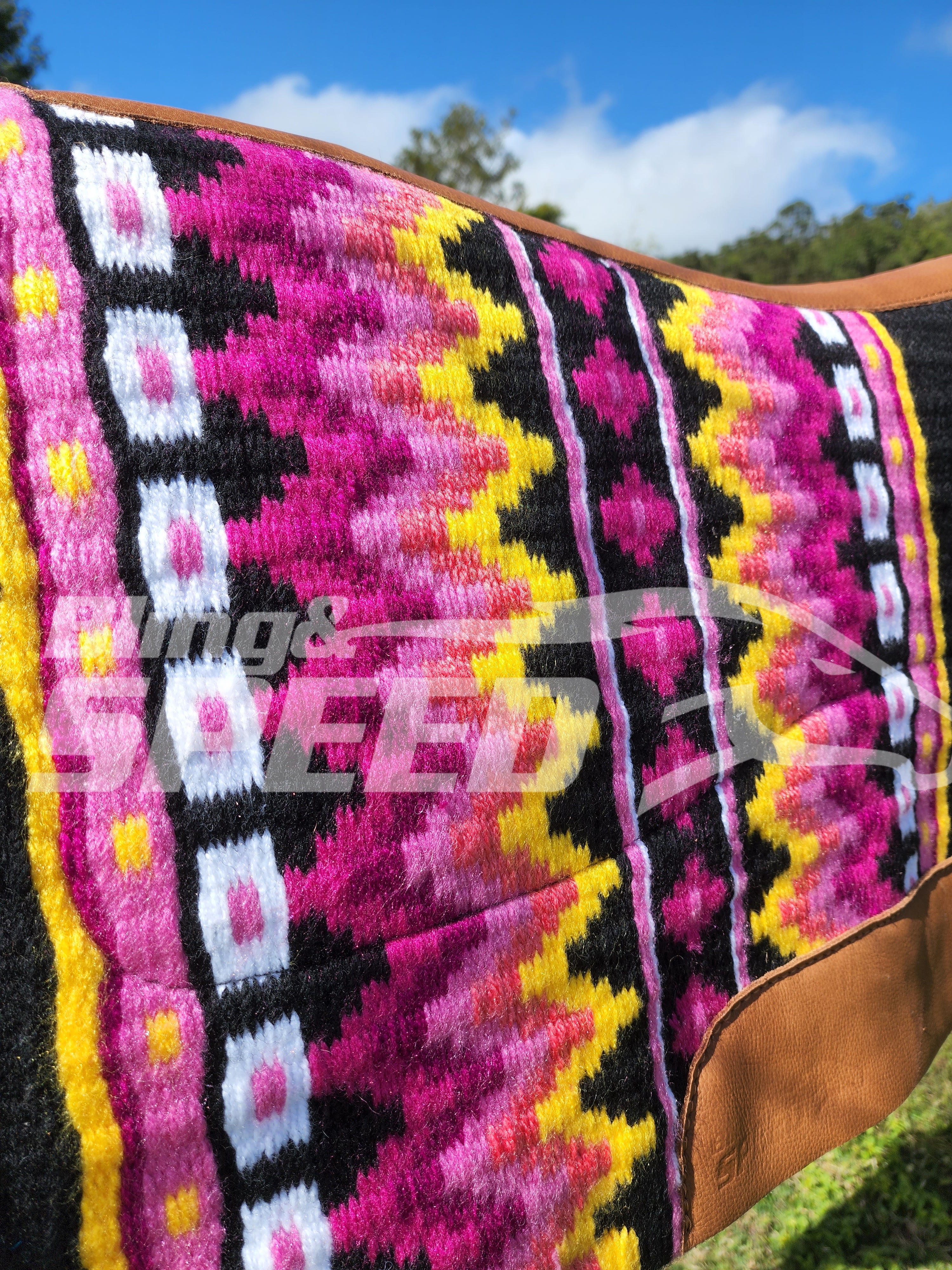 30. "Winter Sunset" Unicorn Saddle Pad (7873219428590)