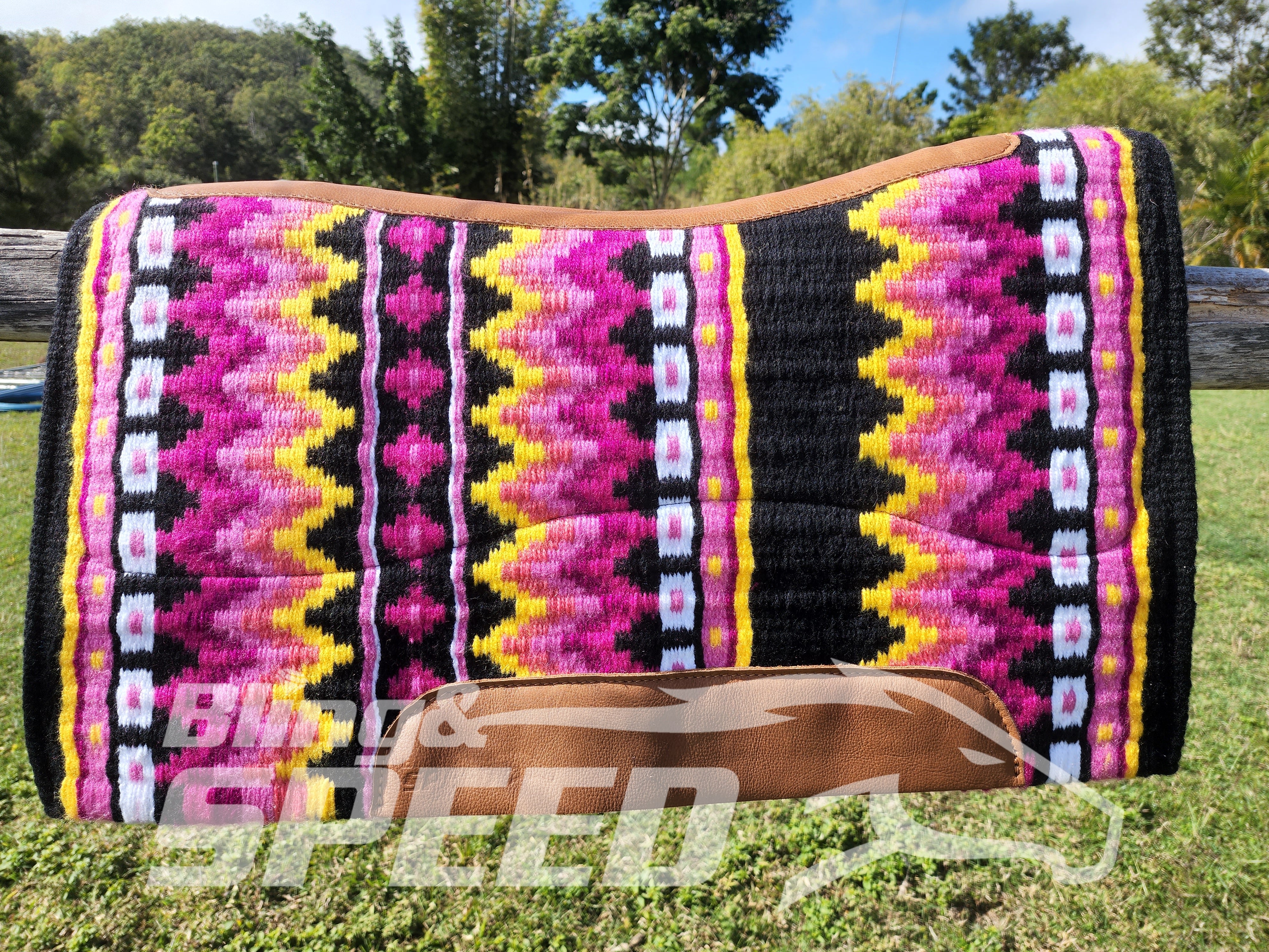 30. "Winter Sunset" Unicorn Saddle Pad (7873219428590)