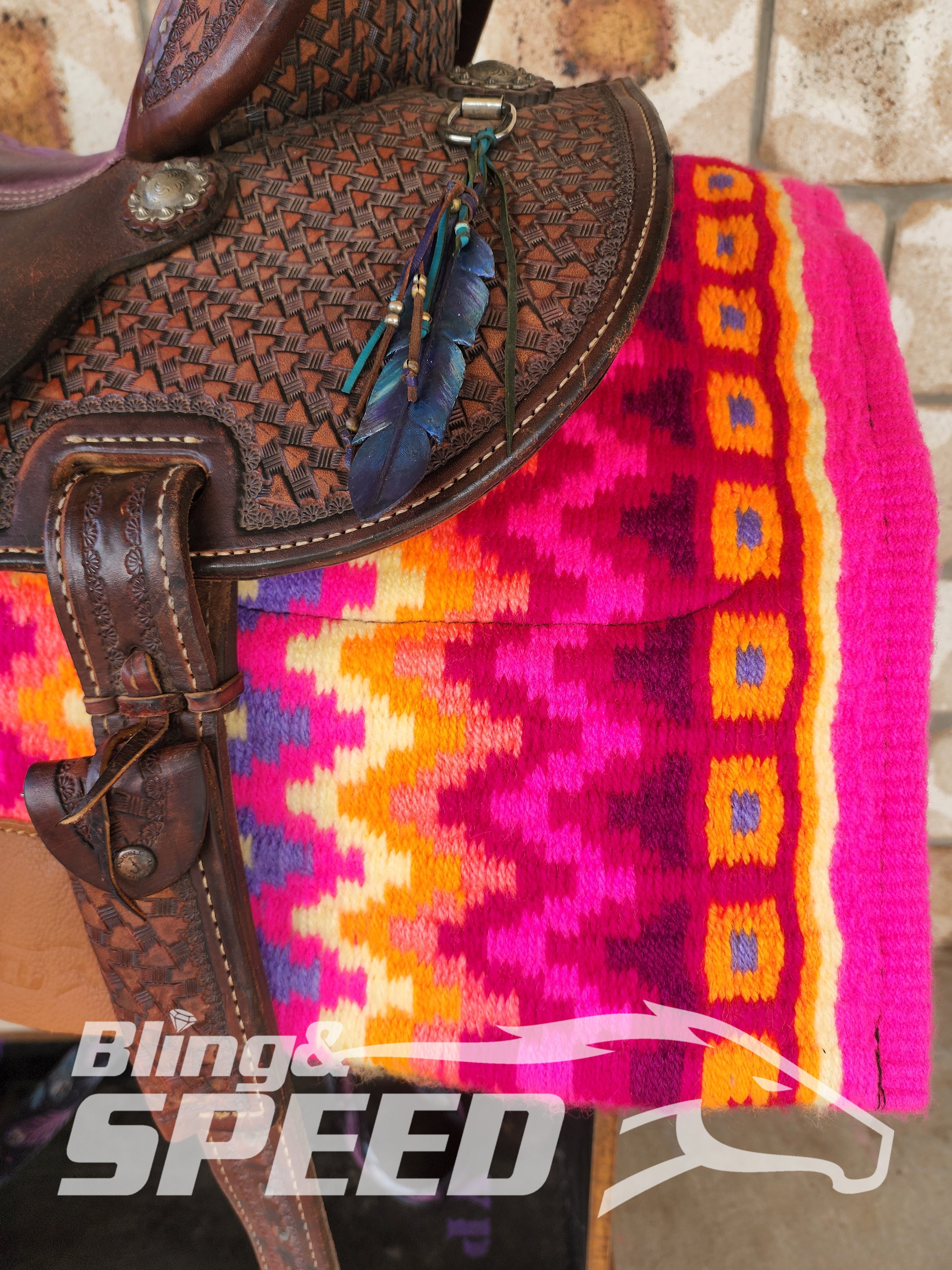 31. "Grab ya Sunnies Pink!" Unicorn Saddle Pad (7873219297518)