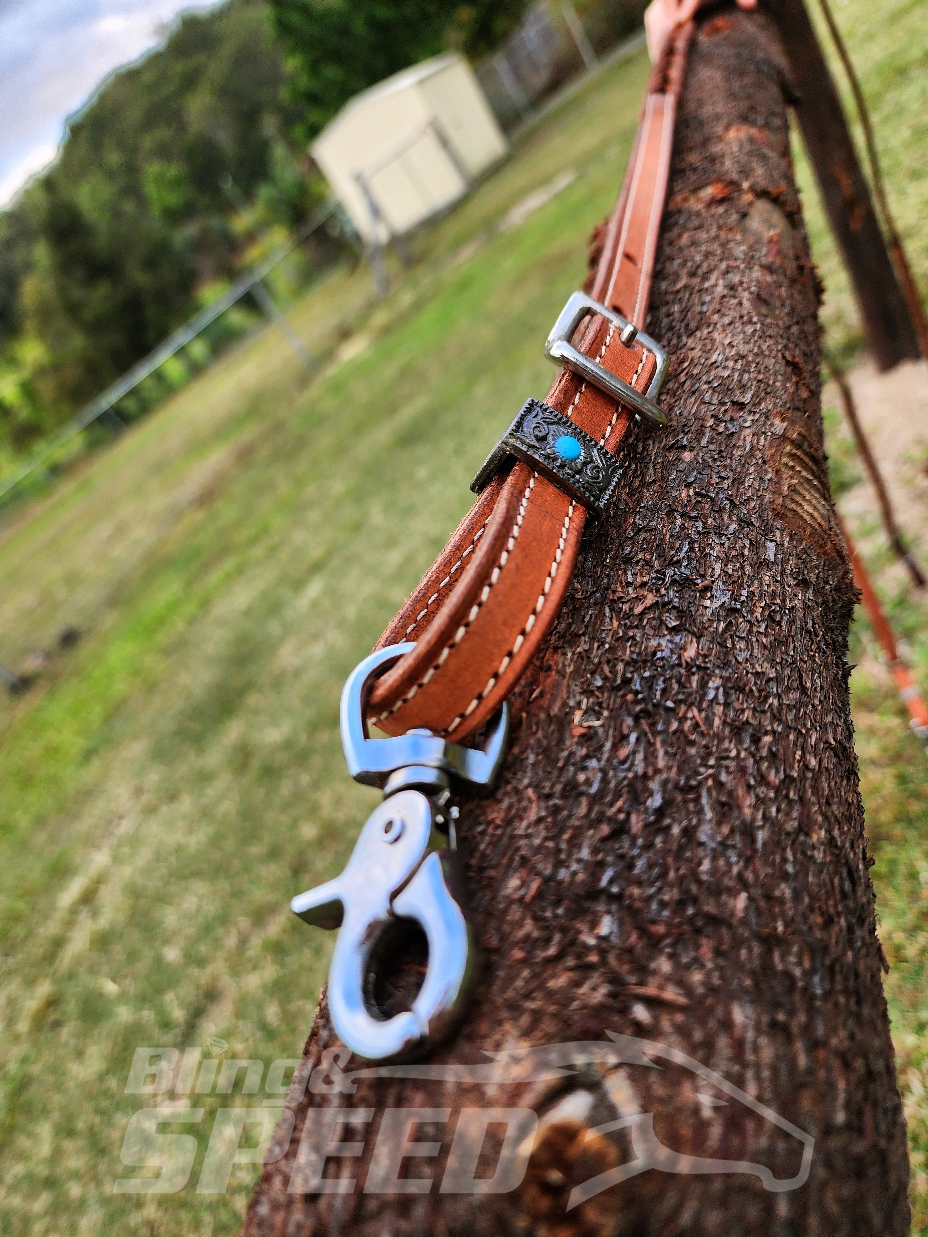 Bling & Speed Twisted Bloodknot Barrel Reins (7897297715438)