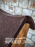 Load image into Gallery viewer, The Barrel Racer Felt Saddle Pad - Chocolate (7907525656814)