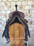 Load image into Gallery viewer, 36. " Pink and Tan" Unicorn Saddle Pad (7932204777710)