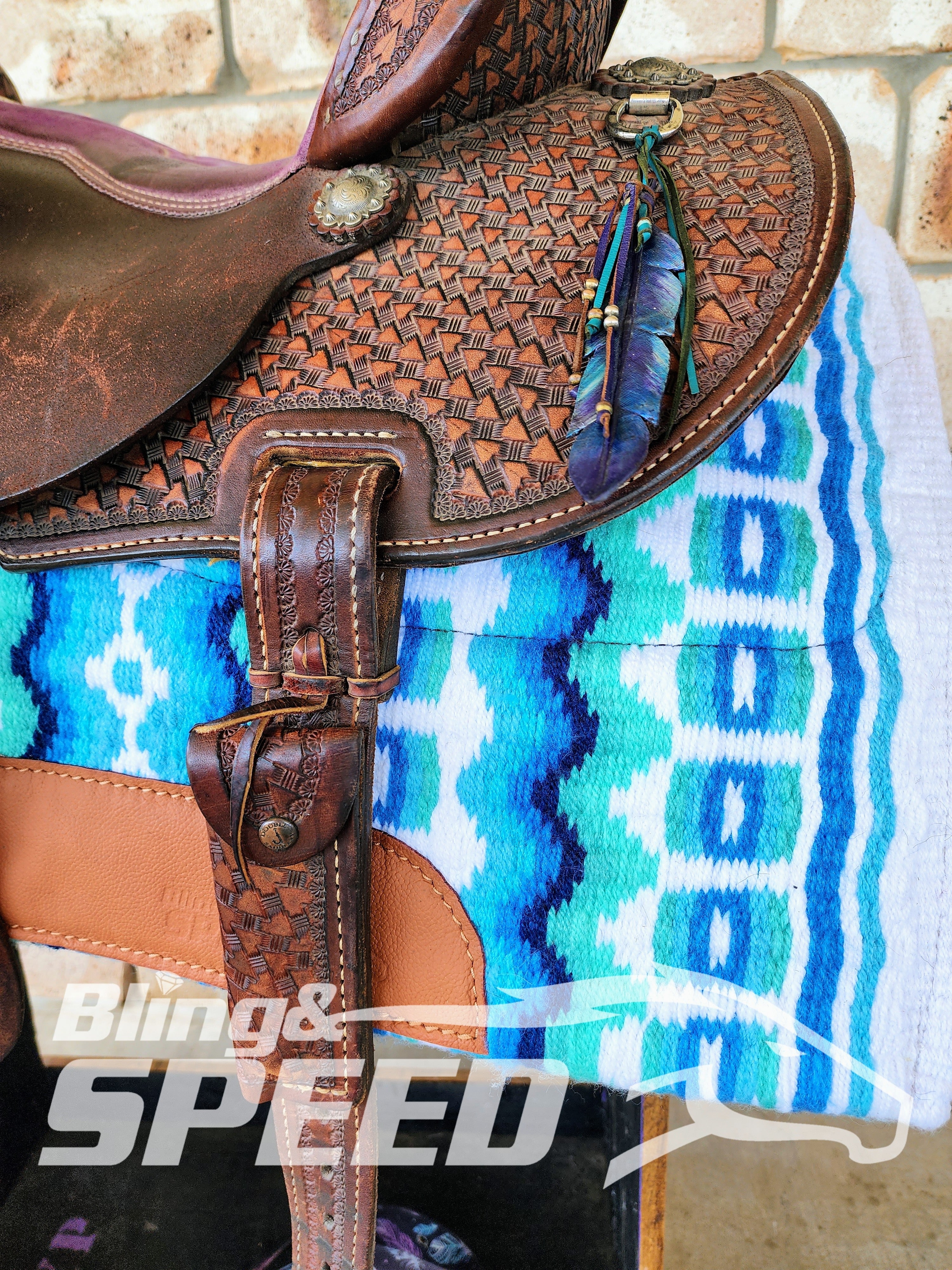 37. "Ice Queen" Unicorn Saddle Pad (7939787489518)