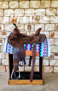 Load image into Gallery viewer, 38. "Aurora" Unicorn Saddle Pad (7939788898542)