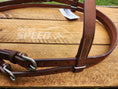 Load image into Gallery viewer, Bling & Speed Headstall with Snap Bit Ends - Medium Oil (7956253507822)