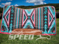 Load image into Gallery viewer, 45. "Aztec Coral" Unicorn Saddle Pad (7977002598638)