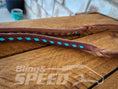 Load image into Gallery viewer, Bling & Speed Twisted Bloodknot Buckstitched Barrel Reins - Turquoise (7977754722542)