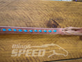 Load image into Gallery viewer, Bling & Speed Twisted Bloodknot Buckstitched Barrel Reins - Blue (7977756033262)