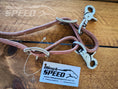 Load image into Gallery viewer, Bling & Speed Twisted Bloodknot Buckstitched Barrel Reins - Green (7977757376750)