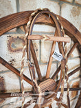 Load image into Gallery viewer, Bling & Speed Gold Twisted Bloodknot Bridle with matching Barrel Reins (7987702563054)