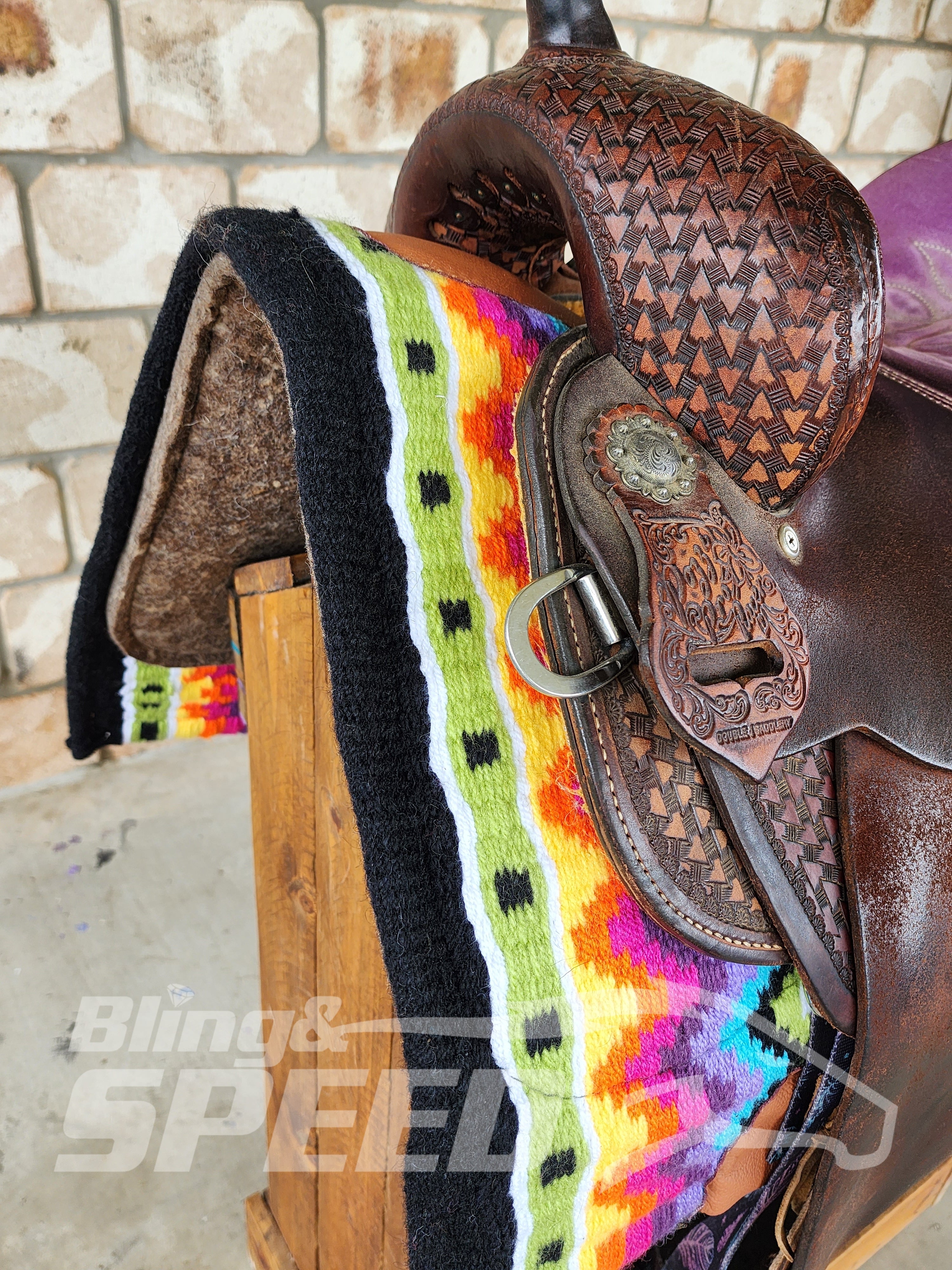6. "The Garnet Unicorn" Saddle Pad (7873221066990)