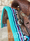 Load image into Gallery viewer, 3. "The Aquamarine Unicorn" Saddle Pad (7873221132526)