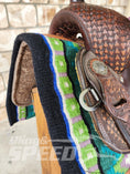 Load image into Gallery viewer, 5. "The Emerald Unicorn" Saddle Pad (7873221230830)