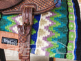 Load image into Gallery viewer, 5. "The Emerald Unicorn" Saddle Pad (7873221230830)