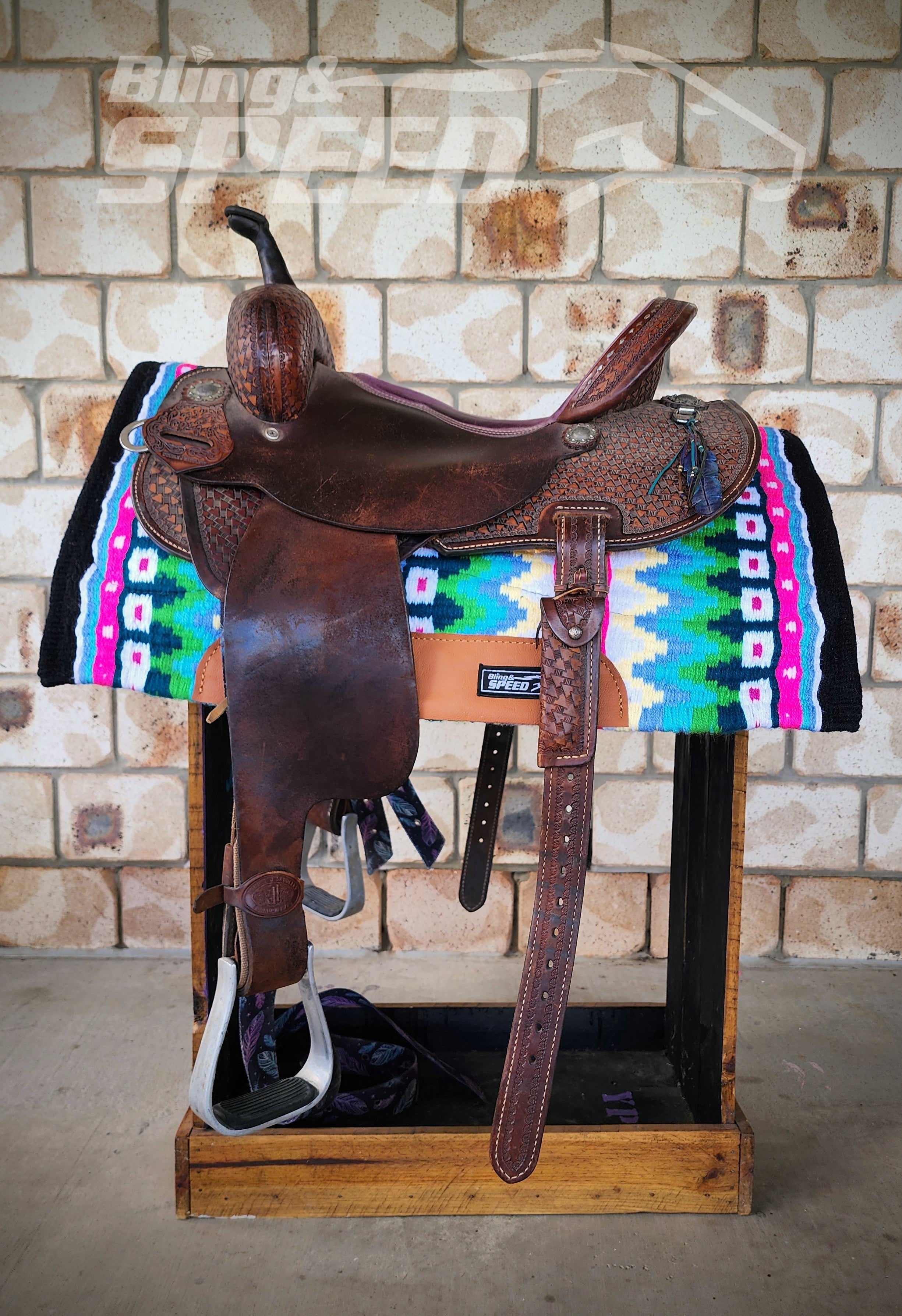 4. "The Citrine Unicorn" Saddle Pad (7873221099758)