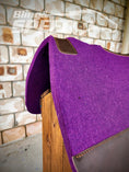 Load image into Gallery viewer, The Barrel Racer Felt Saddle Pad - Purple (8021444886766)