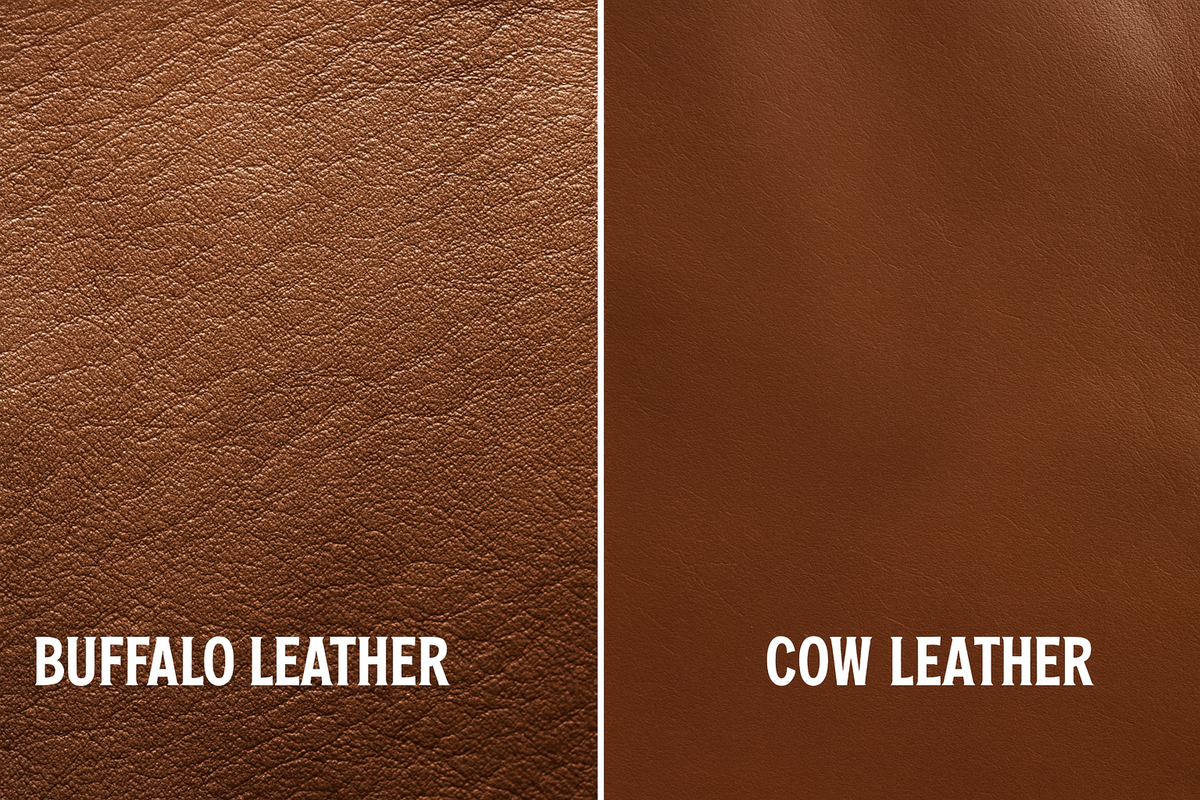 Buffalo Leather vs Full Grain Cowhide: What’s the Difference in Wester