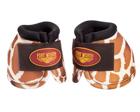 Fort Worth Ballistic No-Turn Bell Boots Giraffe - Limited Edition