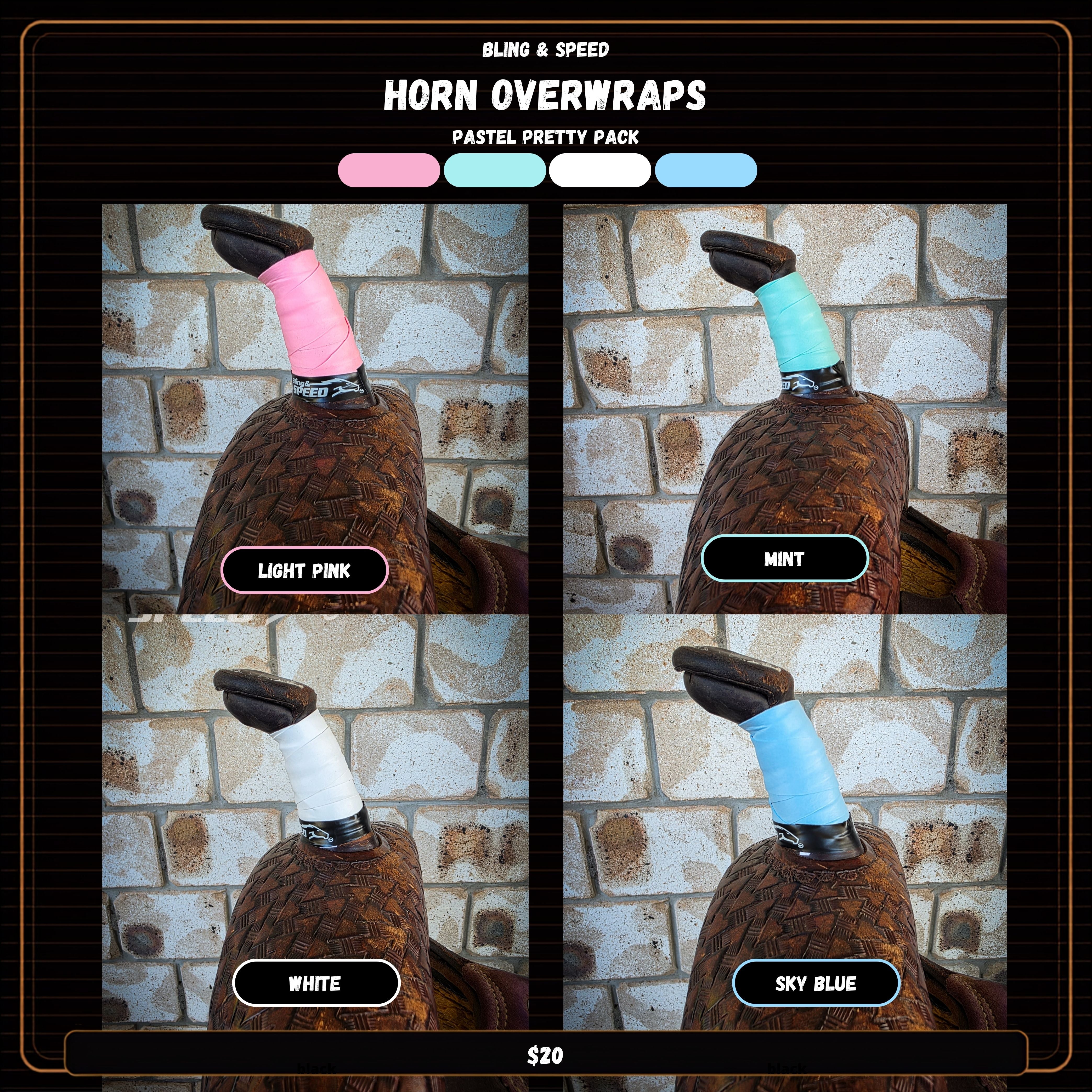 Horn Wrap 4-Pack - 16 Different Pack Options!