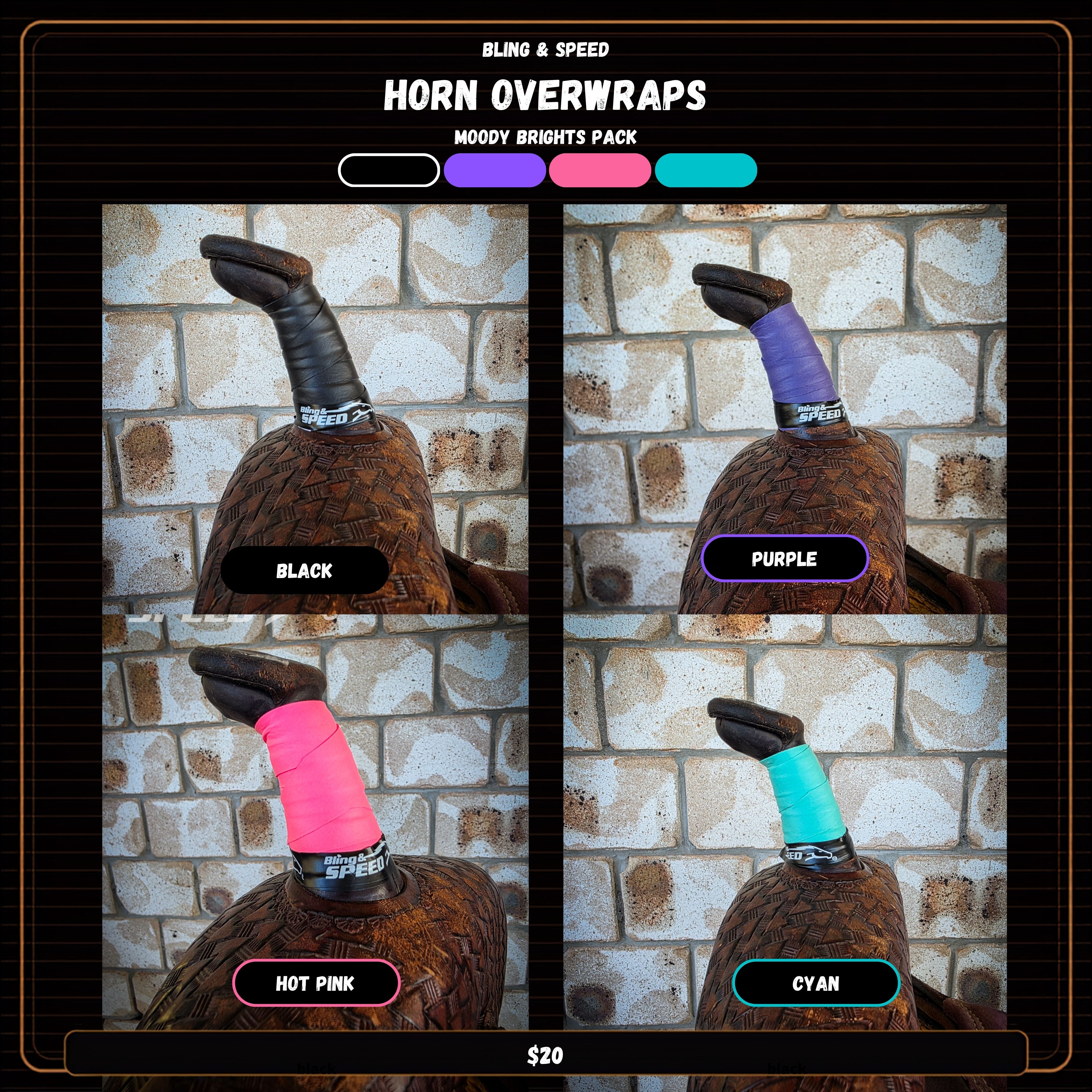 Horn Wrap 4-Pack - 16 Different Pack Options!