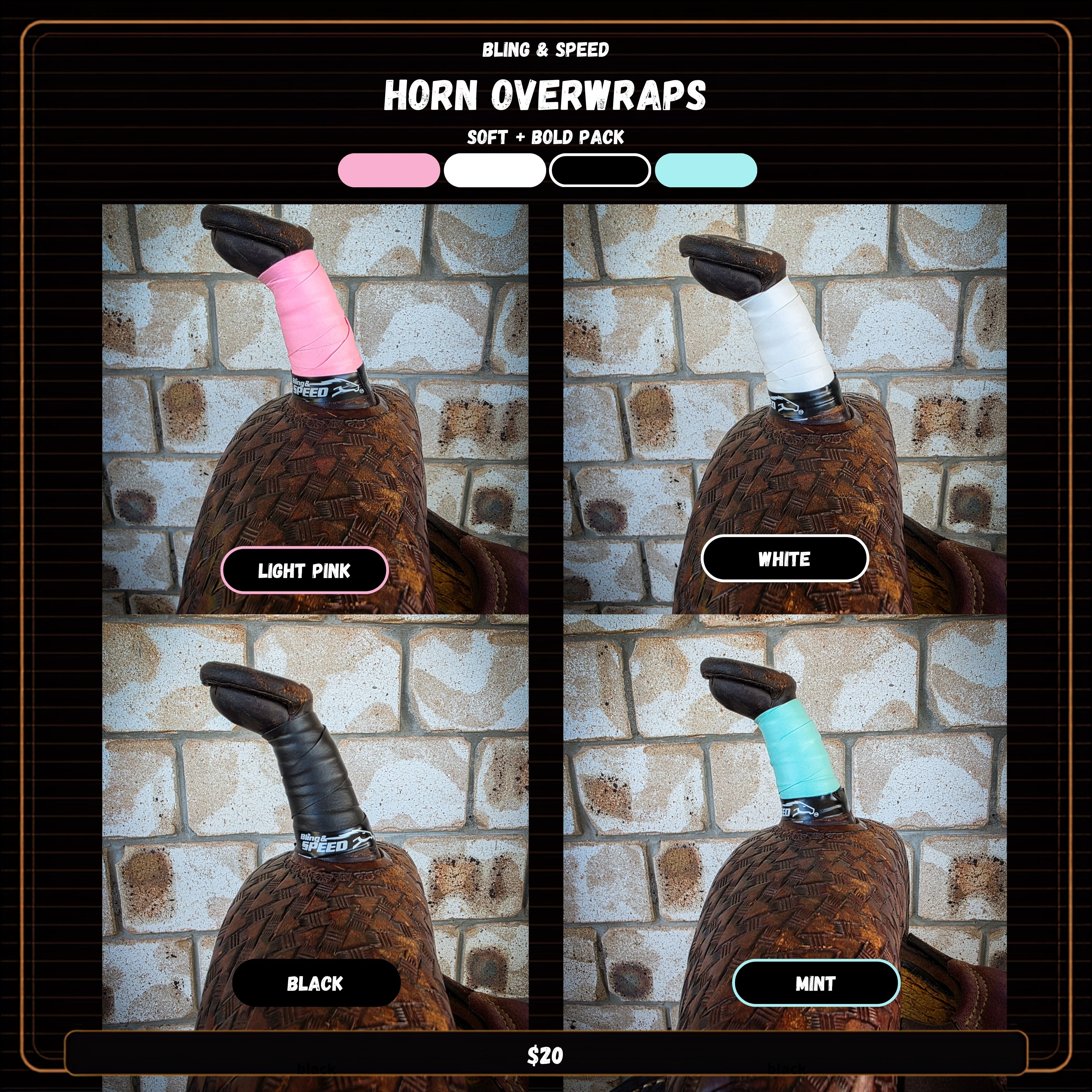 Horn Wrap 4-Pack - 16 Different Pack Options!