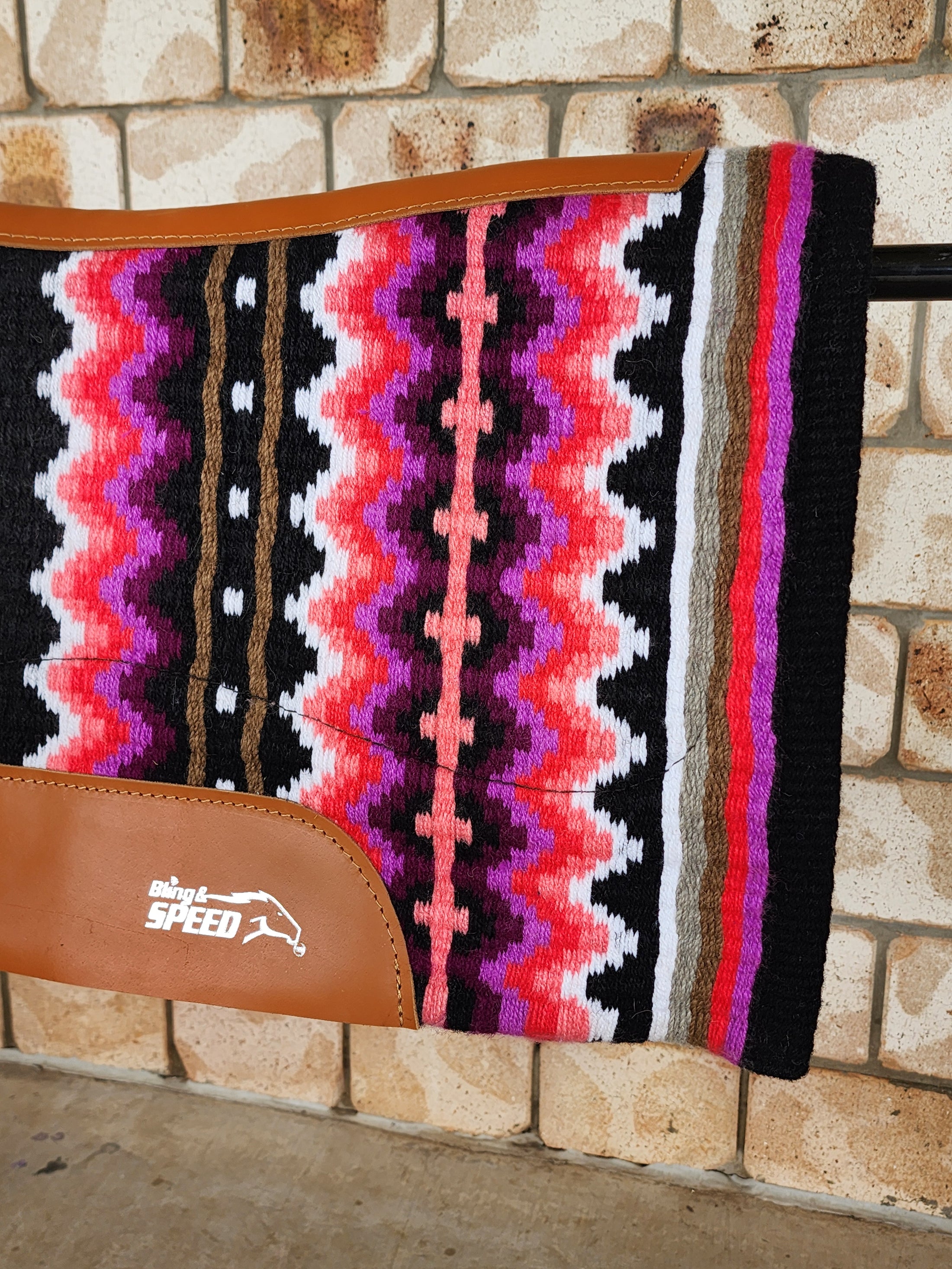 36. Pink and Tan 2.0 Unicorn Saddle Pad