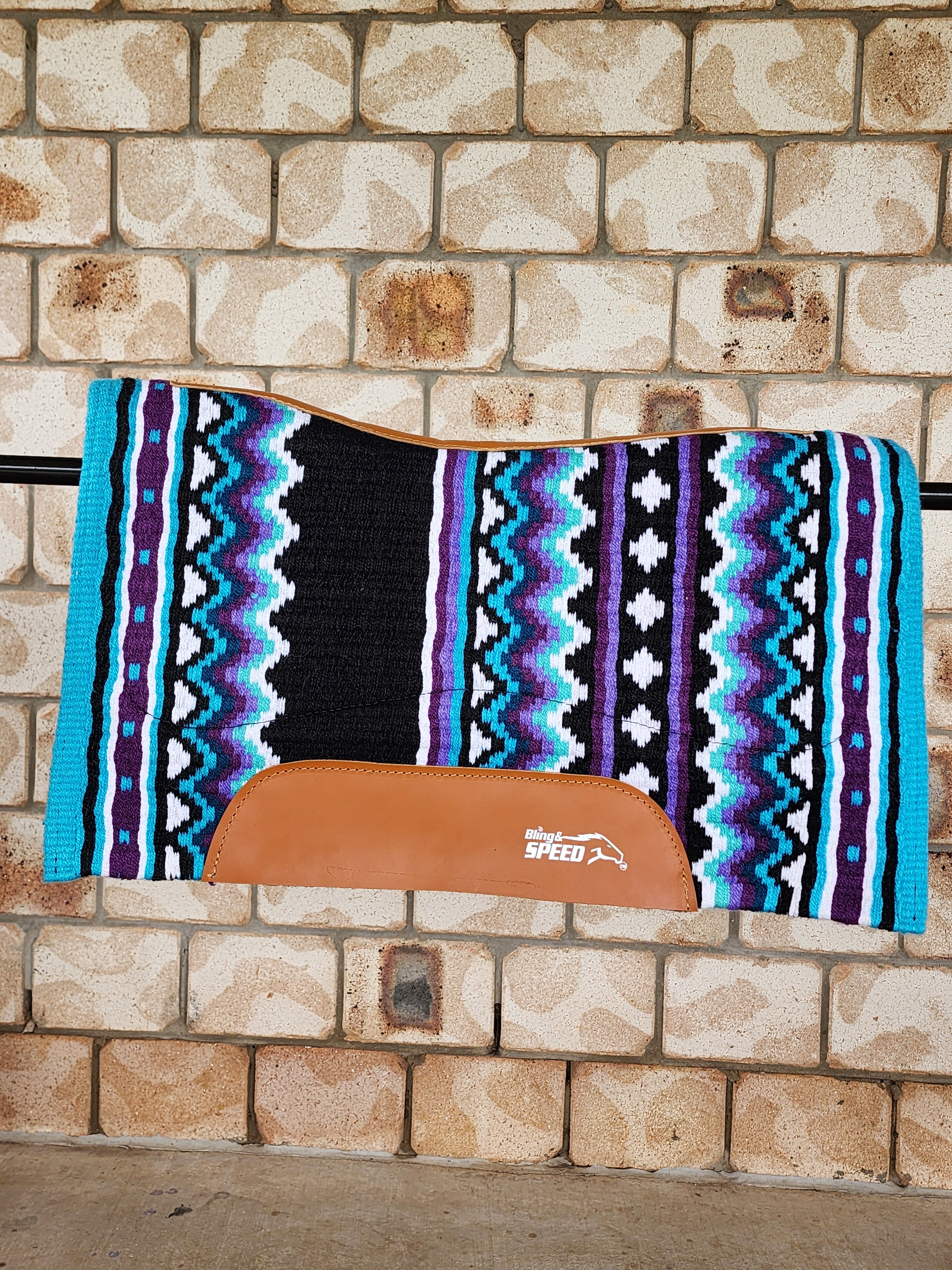 3. Aquamarine Unicorn Saddle Pad