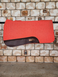 Full Wither and Spine Relief Merino Wool Felt Saddle Pad - Coral